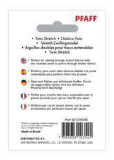 PFAFF® Twin Stretch Needle 4mm Size 75/11 1-Pack